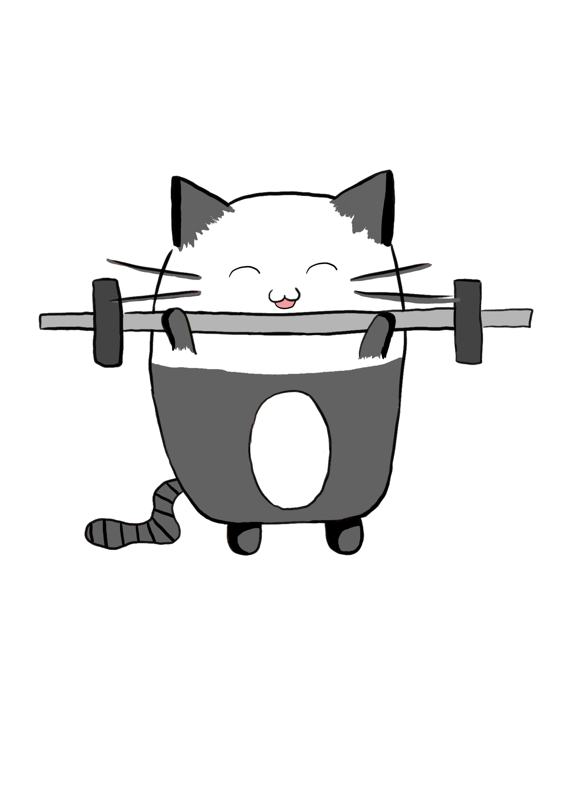 Konzeptuelle Illustration einer fitten Katze für erfolgreiches Onboarding und Offboarding von Mitarbeitenden mit Joineer.